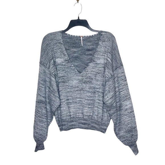 Free People Sweaters - Free People Metallic Balloon Sleeve Sweater